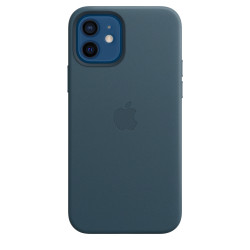 Funda MagSafe Cuero iPhone 12 Azul