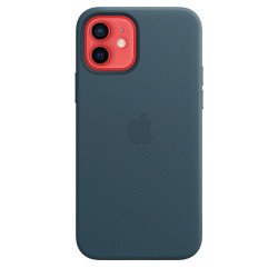 Funda MagSafe Cuero iPhone 12 Azul