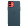 Funda MagSafe Cuero iPhone 12 Azul