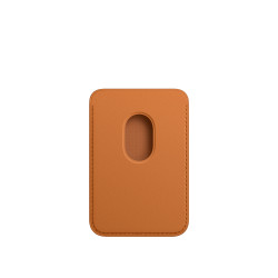 Cartera Cuero MagSafe iPhone Ocre