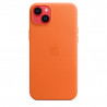 Funda Cuero iPhone 14 Plus Naranja