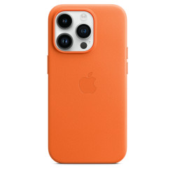 Funda Cuero iPhone 14 Pro Naranja