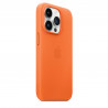 Funda Cuero iPhone 14 Pro Naranja