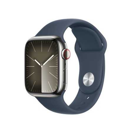 Watch 9 acero 41 Cell Plata Correa azul S M