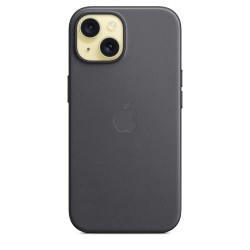 Funda tejido fino iPhone 15 negro