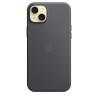 Funda tejido fino iPhone 15 Plus Negro