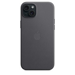 Funda tejido fino iPhone 15 Plus Negro