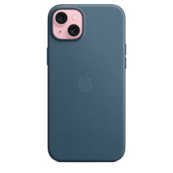 Funda tejido fino iPhone 15 Plus Azul