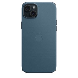 Funda tejido fino iPhone 15 Plus Azul