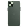 Funda tejido fino iPhone 15 Plus Verde