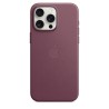 Funda tejido fino iPhone 15 Pro Max Burdeos